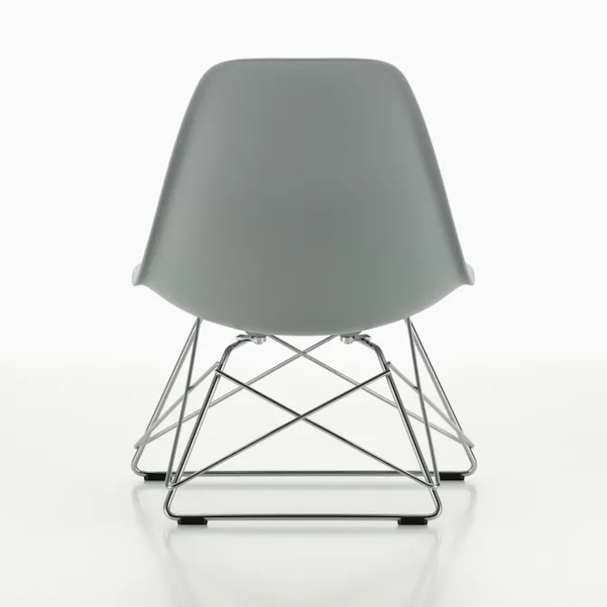 Eames RE Plastic Side Chair LSR stol Chrome