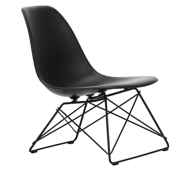 Eames RE Plastic Side Chair LSR stol Basic Dark