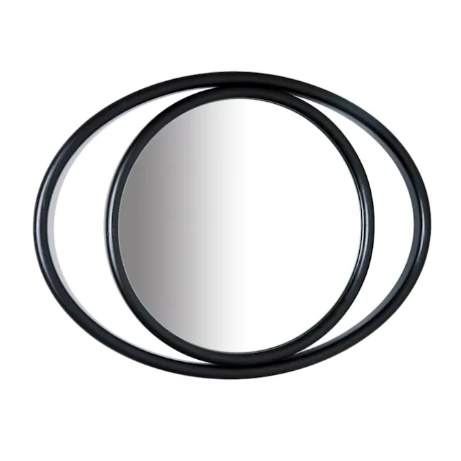 Eyeshine Mirrors Black Oval