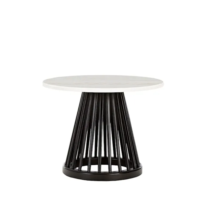 Fan Small Black Side Table