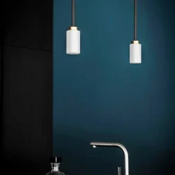 Farol Pendant, Brass/Opal