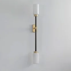 Farol Wall Single, Brass/Opal