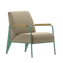 Fauteuil de Salon lenestol Prouvé Blé Vert