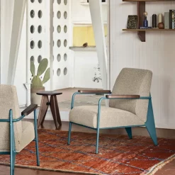 Fauteuil de Salon lenestol Prouvé Blé Vert
