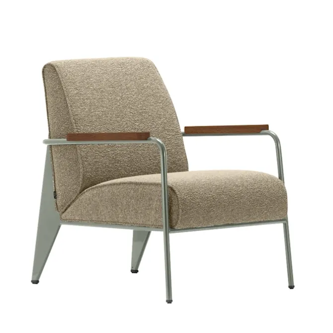 Fauteuil de Salon lenestol Prouvé Gris Vermeer