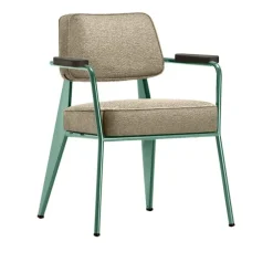 Fauteuil Direction lenestol Prouvé Blé Vert