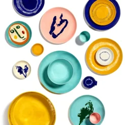Feast Dish - White Artichoke Blue