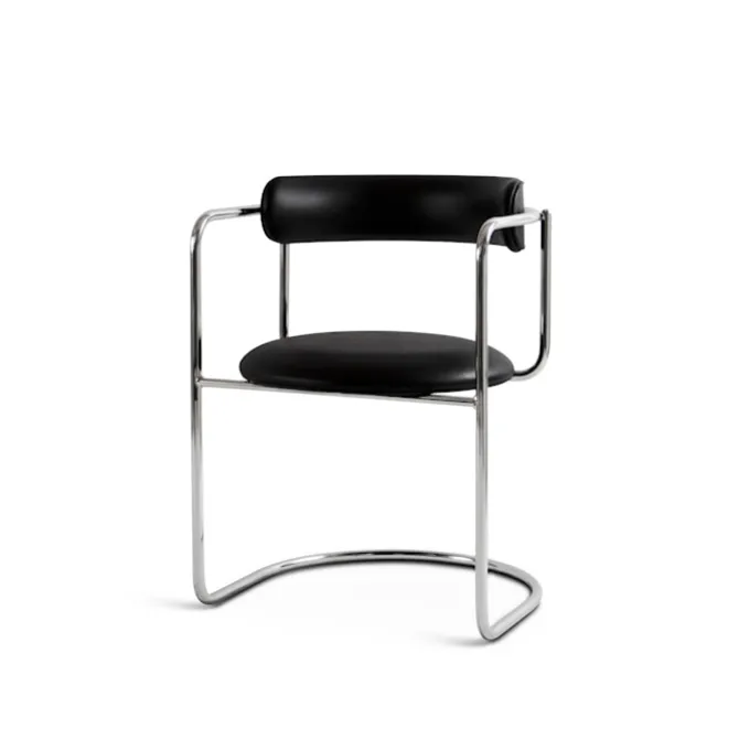 FF Cantilever Chair Rounded Chrome Legs