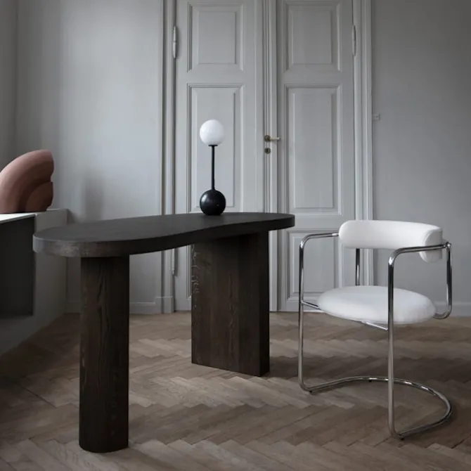 FF Cantilever Chair Rounded Chrome Legs