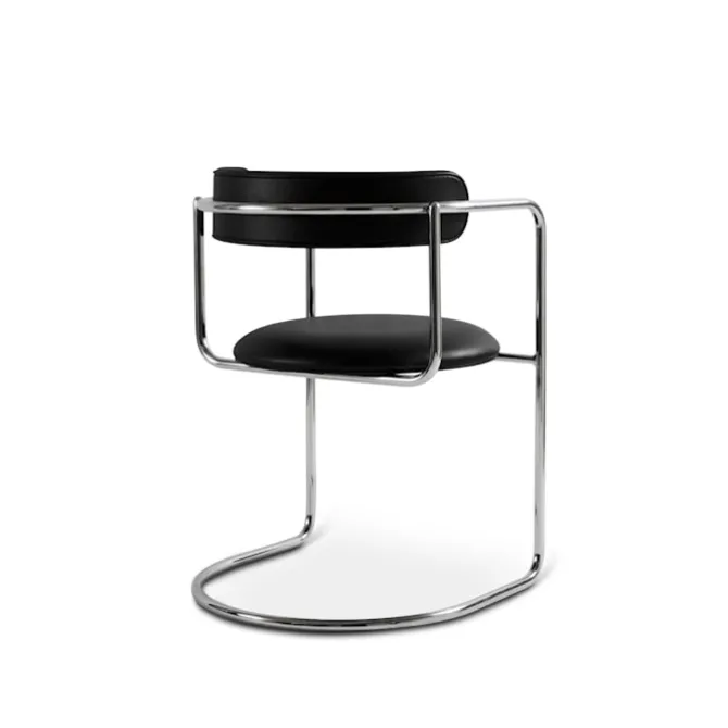 FF Cantilever Chair Rounded Chrome Legs
