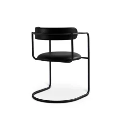 FF Cantilever Chair Rounded Black Legs
