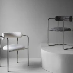 FF Chair Cubic Chrome Legs