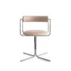 FF Chair Swivel Rounded Chrome Legs