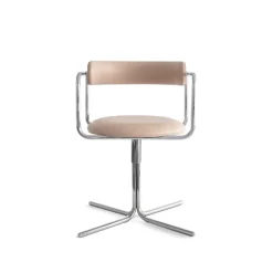 FF Chair Swivel Rounded Chrome Legs