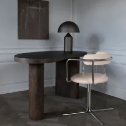 FF Chair Swivel Rounded Chrome Legs