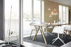 Fiber Armchair - Wood Base