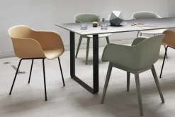 Fiber Armchair - Wood Base