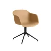 Fiber Armchair Swivel Base W Return