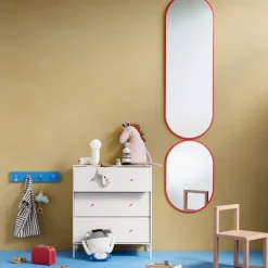 Figure Oval Mirror - Suspension Rail