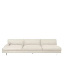 Flaneur 3-seters sofa Matt Black
