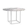 Florence Dining Table Ø120 / White Viola Marble