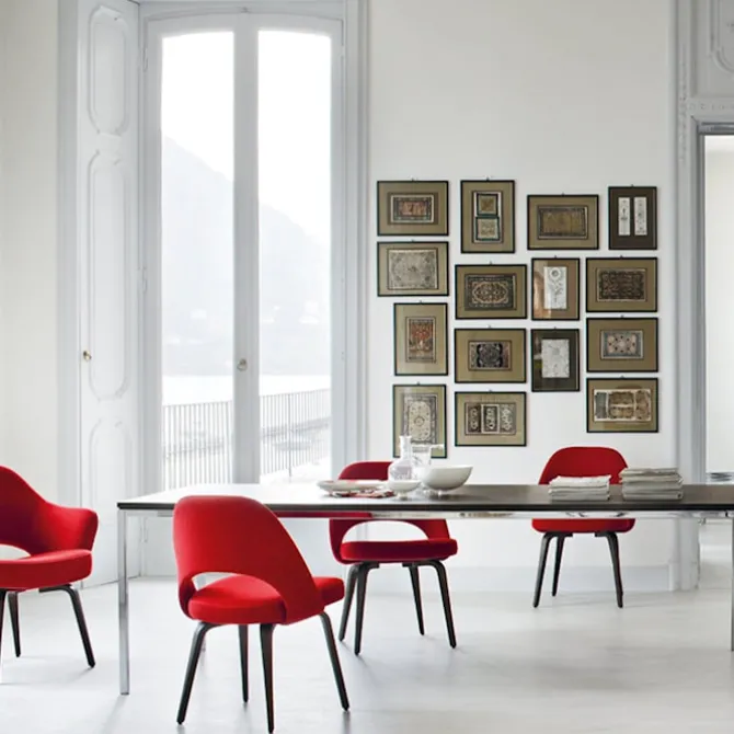 Florence Knoll rektangulært bord 90 x 200 cm