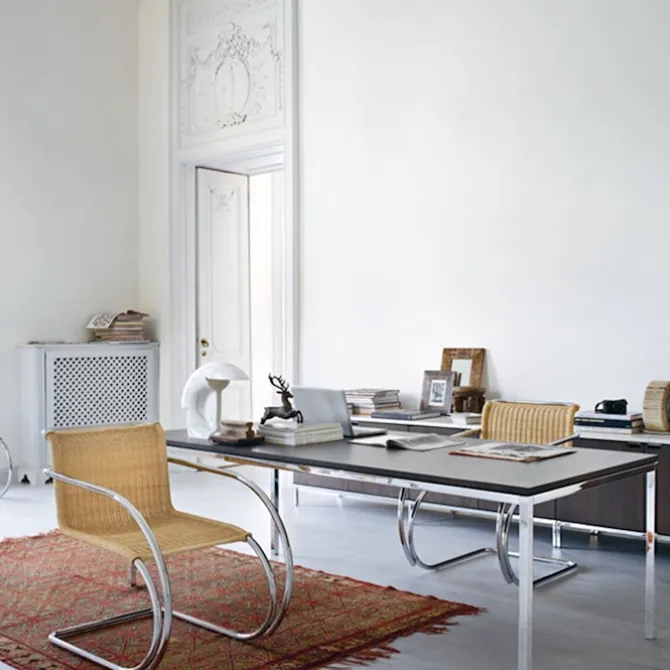 Florence Knoll rektangulært bord 90 x 200 cm