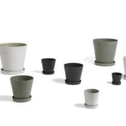Flowerpot potte & fat Black