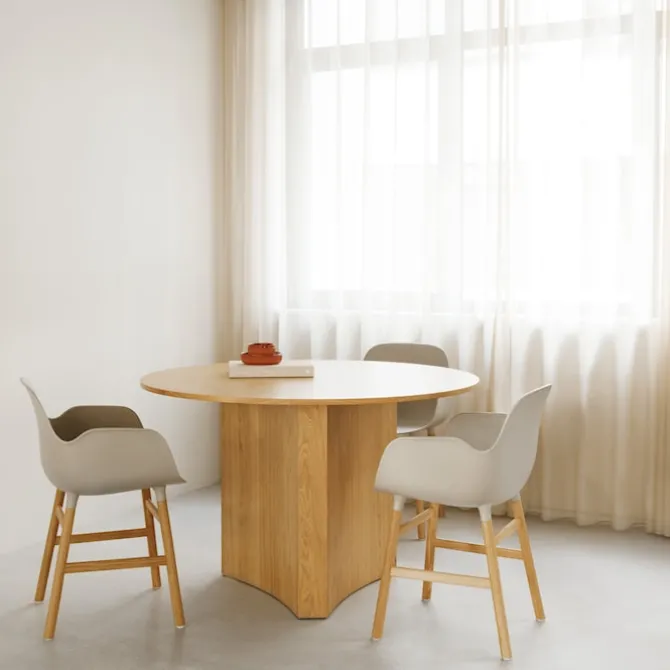 Form Armchair Full Upholstery Oak