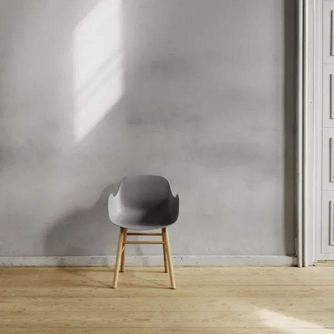 Form Armchair Full Upholstery Oak