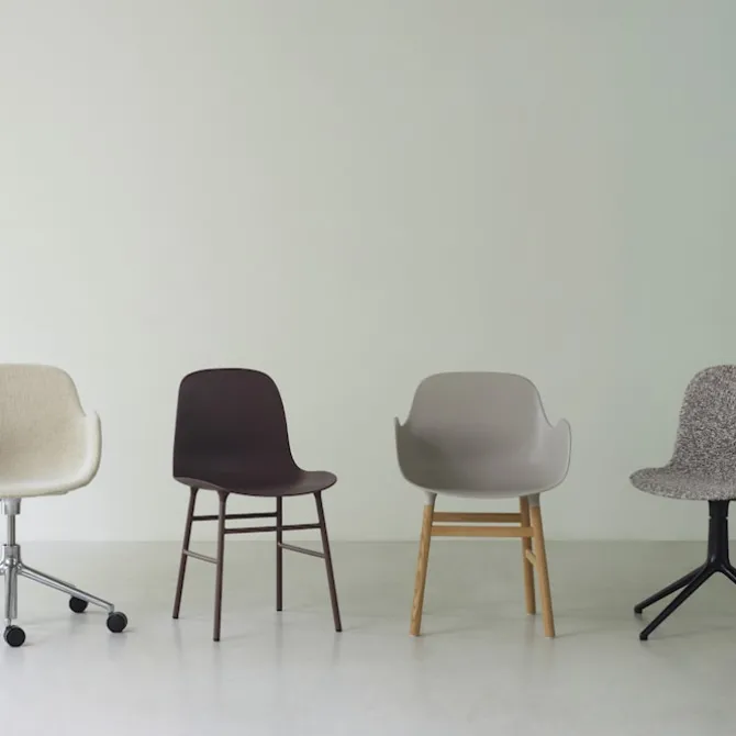 Form Armchair Full Upholstery Oak