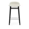 Form Barstool 65 cm Full Upholstery Black Oak