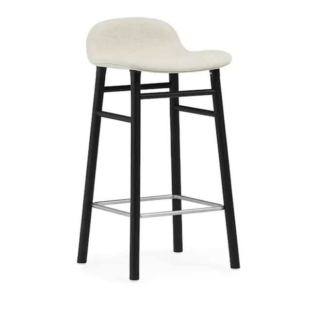 Form Barstool 65 cm Full Upholstery Black Oak