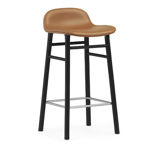 Form Barstool 65 cm Full Upholstery Black Oak