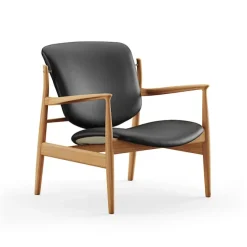 France stol Dark oiled oak