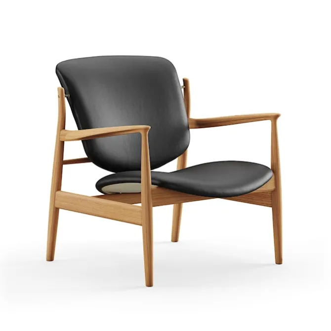 France stol Dark oiled oak