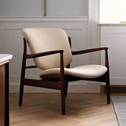 France stol Dark oiled oak