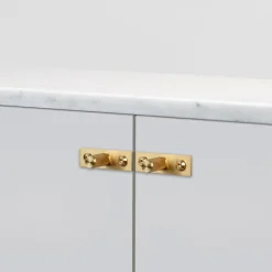 Furniture Knob Plate Linear 2-pak