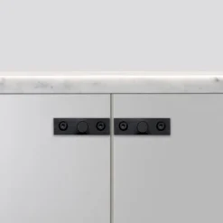 Furniture Knob Plate Linear 2-pak