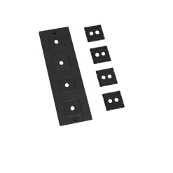 4G Wall Plate Vertical With Infills
