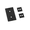 2G Wall Plate Vertical With Infills