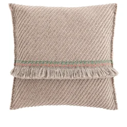Garden Layers Big Cushion - Diagonal Almond/Ivory