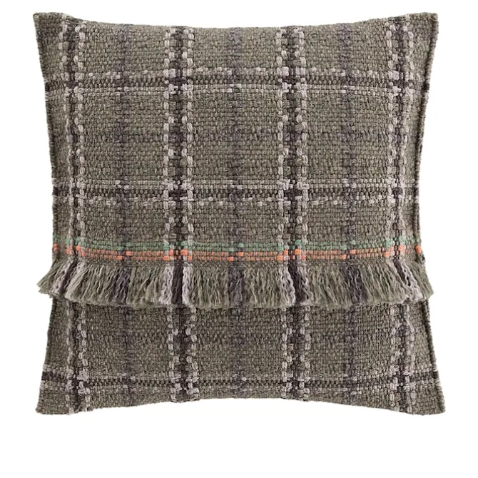 Garden Layers Big Cushion - Tartan Green