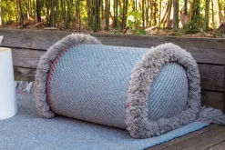 Garden Layers Big Roll - Diagonal Almond/Blue