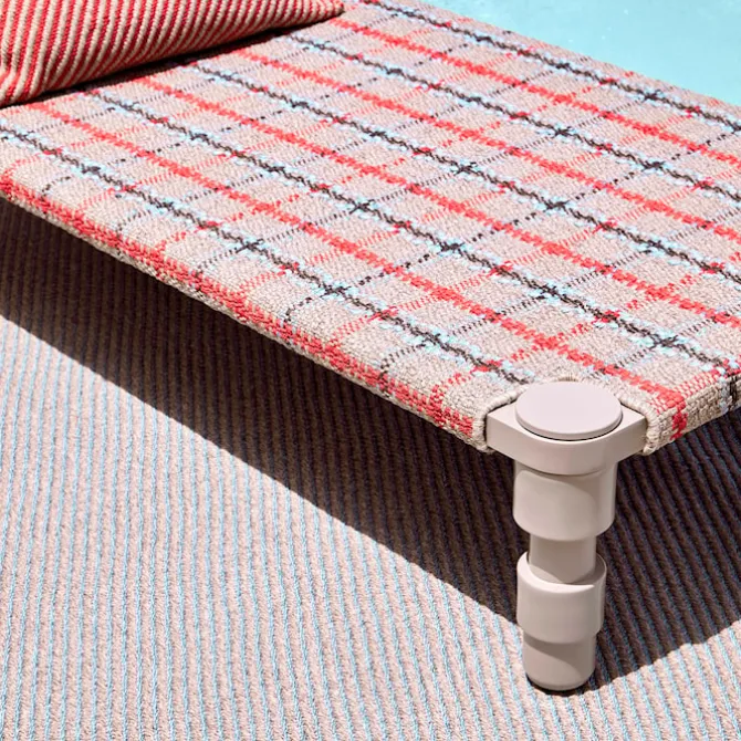 Garden Layers Rug - Diagonal Almond/Blue