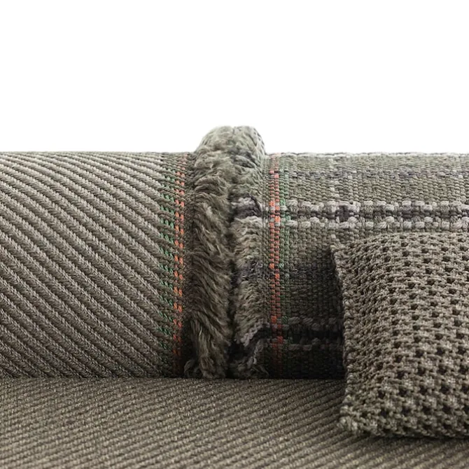 Garden Layers Rug - Diagonal Aloe/Opal