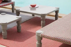 Garden Layers Rug - Diagonal Almond/Red