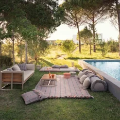 Garden Layers Rug - Tartan Terracotta