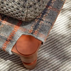 Garden Layers Single Indian Bed - Tartan Terracotta