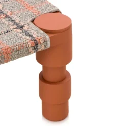Garden Layers Single Indian Bed - Tartan Terracotta